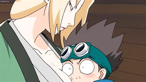 Konohamaru Accidentally Runs Head First Into Tsunade S Boobs Naruto