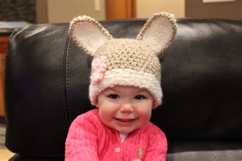 Baby Bunny Hat With Removable Flower Clip 6 Sizes Crochet Etsy