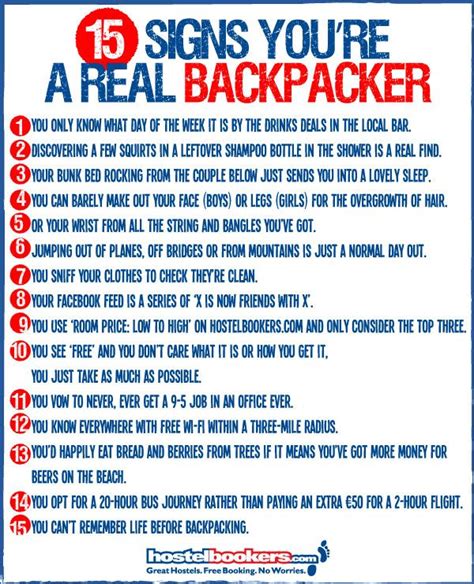 En 15 Signs Youre A Backpacker Blog 21 Signs You’re A Real Backpacker Backpacking Round The