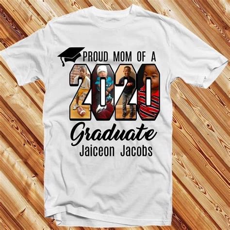 Custom Graduation Shirt Photo Graduation Shirt 2020 Etsy