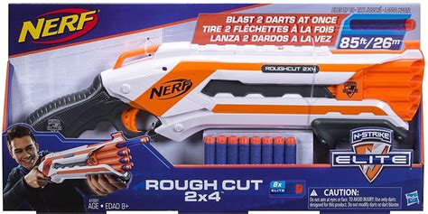 Nerf N Strike Elite Rough Cut Blaster 2x4 Dart Gun Pump Action Hasbro