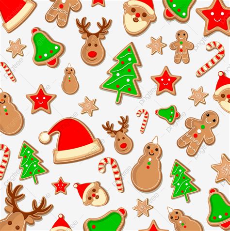Find more similar holiday, icon set, star shape vectors. Christmas Gingerbread Cookies Vector Illustration Seasonal Background, Love, Cooking, Bells PNG ...