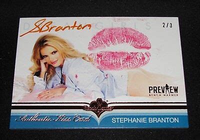 Benchwarmer Stephanie Branton Dreamgirls Kiss Copper Foil Auto