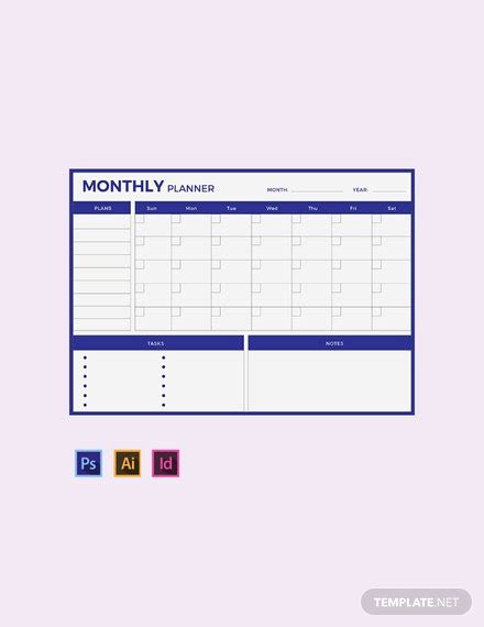 38 Free Monthly Planner Templates Edit And Download