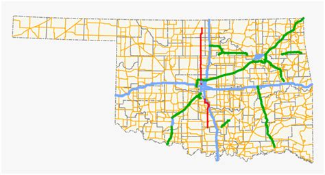 Oklahoma Turnpike Map Hd Png Download Kindpng