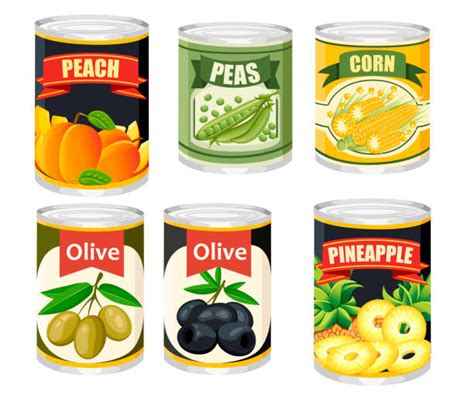Canned Food Illustrations Royalty Free Vector Graphics
