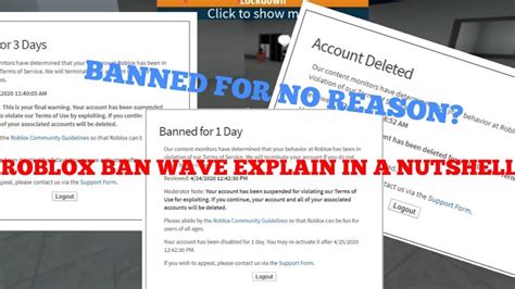 Roblox Ban Wave Explained In A Nutshell Youtube