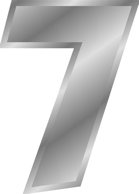 Number 7 Seven Numeral Arabic Png Picpng