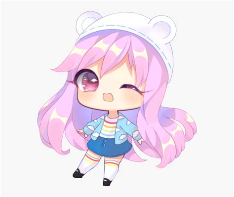 Anime Girl Chibi Pink Cute Kawaii Happy Kid Cute Chibi Anime