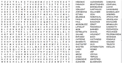 Difficult Word Search Belesclub Printable Difficult Puzzles For