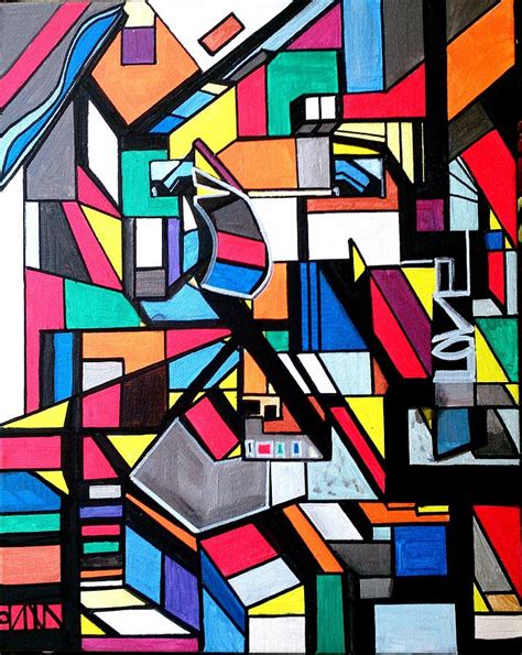 Abstract Shapes Painting By Adam Boarman