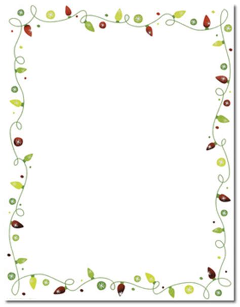 holiday seasonal christmas stationery papers    classic traditional string  lights