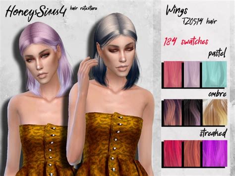Female Hair Retexture By Honeyssims4 At Tsr Sims 4 Updates Images