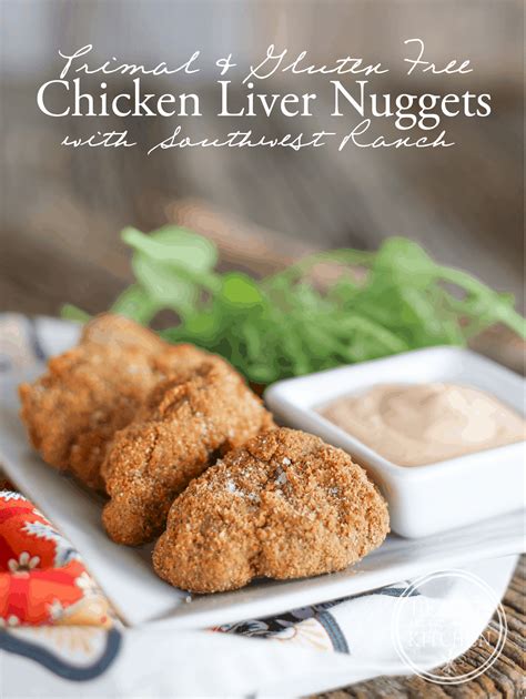 Nutrition facts label for chicken, liver, all classes, cooked, simmered. Chicken Liver Nuggets with Southwest Ranch {Primal ...