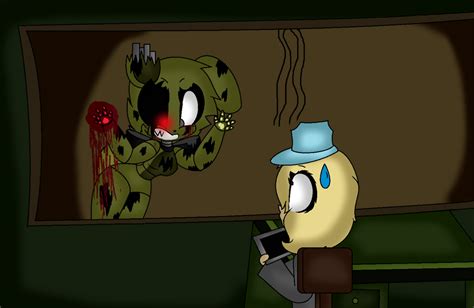 Fnaf 3 Springgirl And The Night Guard By Khunter1124 On Deviantart