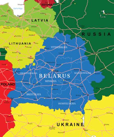 L urss con la comunità degli stati indipendenti csi. Bielorussia Mappa - Immagini vettoriali stock e altre ...