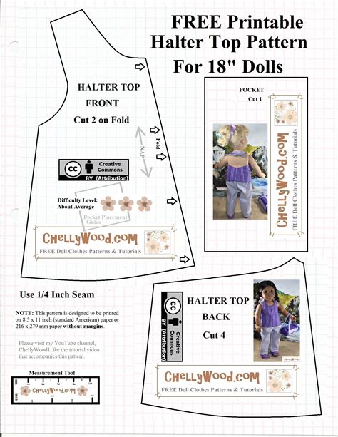 Inch Doll Clothes Patterns Free Printable Free Printable Templates