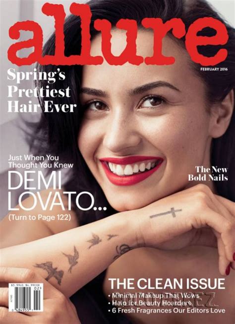 Demi Lovato Allure Magazine February 2016 Cover And Pics Celebmafia