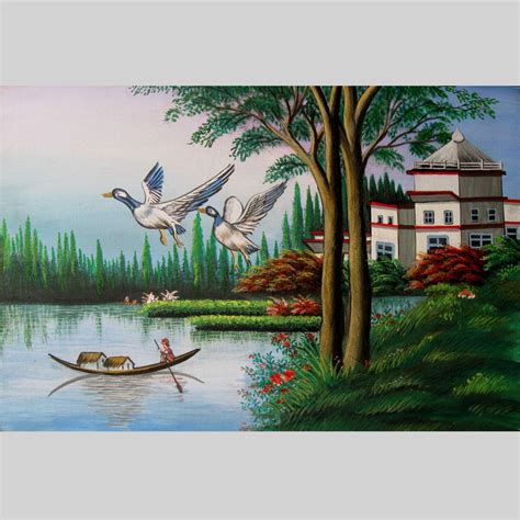 Acrylic Landscape Painting Art Home