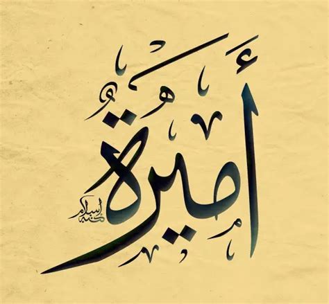 اسم اميرة بالخط العربي