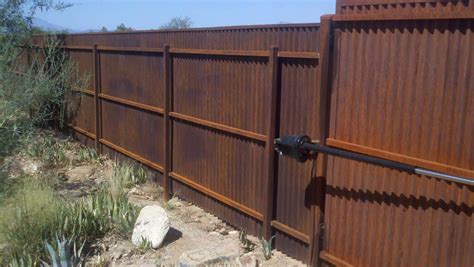 Corrugated metal fencing is a sustainable choice. Corrugated Steel Gates | Affordable Fence and Gates