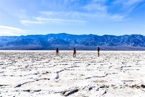 Salt Flats Of Badwater Basin In Death Valley National Park