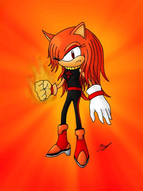Sonic Oc Flame The Hedgehog By Black Moon Flower On Deviantart