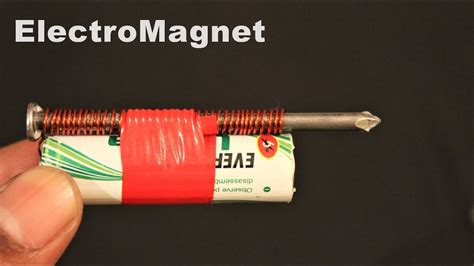 Increasing the current makes the field stronger, but a high current will. How to make an Electromagnet using Battery - YouTube
