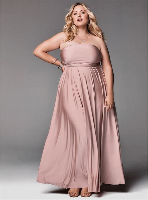 Special Occasion Pink Studio Knit Convertible Maxi Dress From Torrid