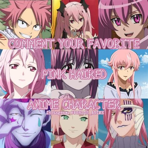 Hot Pink Hair Anime Characters