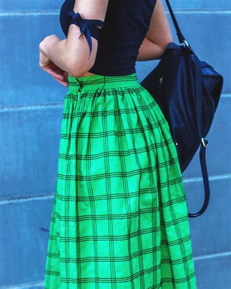 Green And Black Plaid Skirt Black Plaid Skirt Plaid Skirts