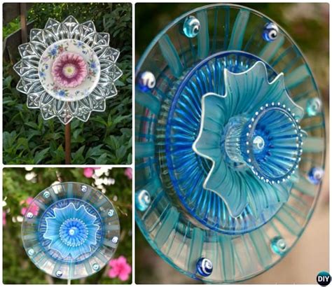 Diy Glassware Dish Flower Garden Art 20 Colorful Garden Art Diy