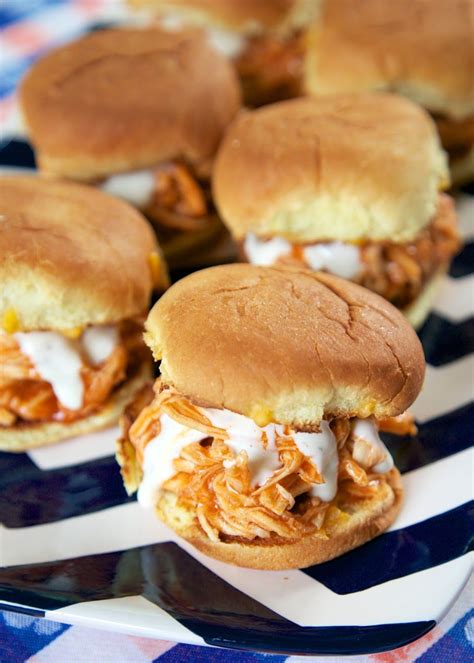 45 Party Sliders And Mini Sandwiches To Make Your Game Day Party A Touchdown Buffalo Chicken
