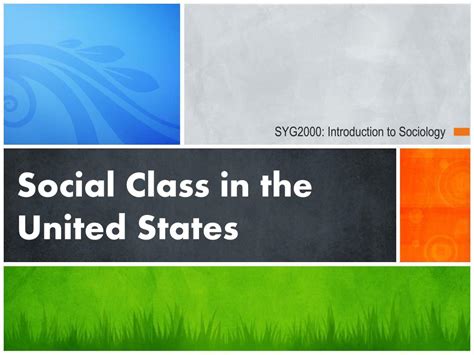 Ppt Social Class In The United States Powerpoint Presentation Free Download Id2106471
