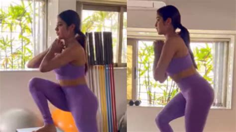 janhvi kapoor practices pilates in new video trainer namrata purohit calls her strong and