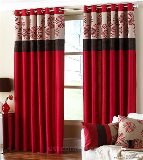 Red color is suitable for people with a balanced psyche, most often they are leaders by nature. Red window curtains : Furniture Ideas | DeltaAngelGroup