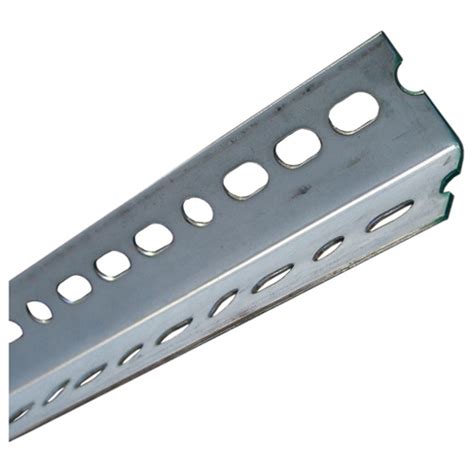 Precision Angle Bar Galvanized Steel Perforated Slotted 48 In L X
