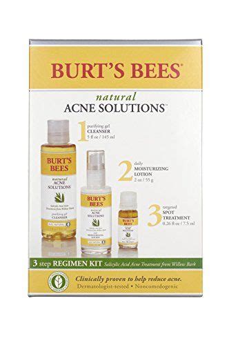 Burts Bees Natural Acne Solutions Regimen Kit 3 Step Ac