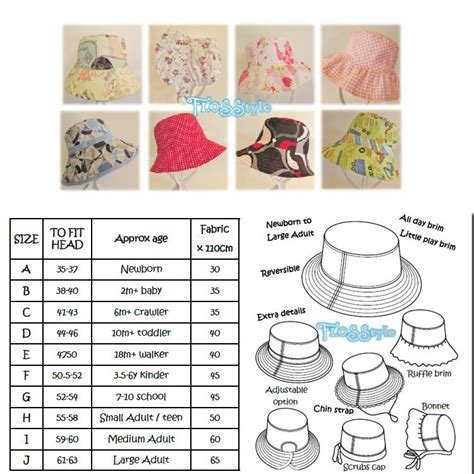 Printable Bucket Hat Pattern Customize And Print