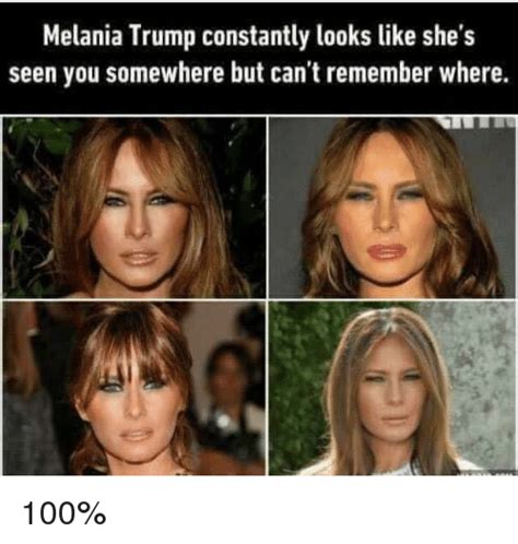 Melania Trump Constantly Looks Like She S Seen You Somewhere But Can T Remember Where 100