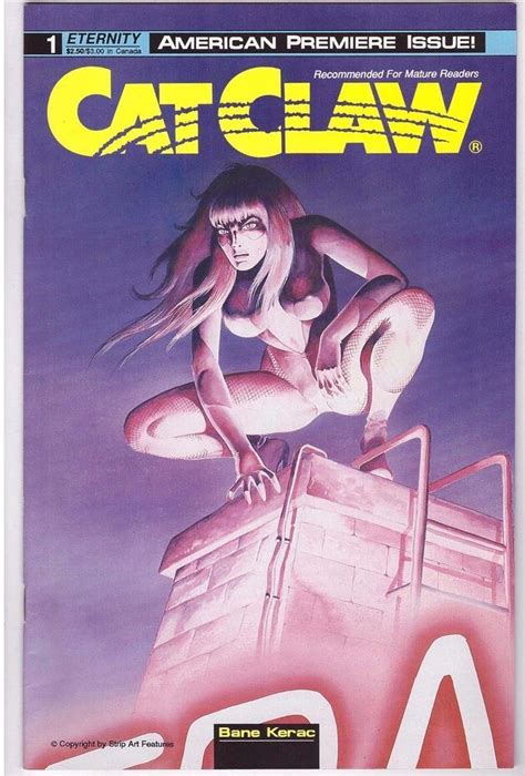 Cat Claw 1 Sept 1990 Eternity Comic Book American Premiere Issue Bane Kerac Cat Claw Cat