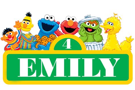 Personalized Sesame Street Sign Digital Or Printed