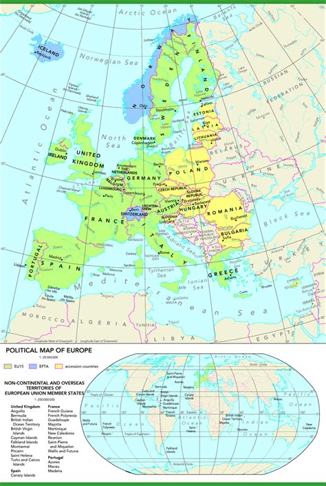 Political Map Of Europe — European Environment Agency
