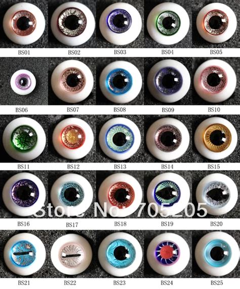 Free Shipping 2014 Hot Doll Glass Eyescolorful Bjd Doll Eyescolorful