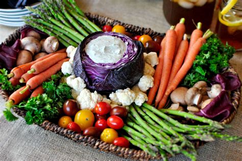 Simply Organic Healthy And Delicious Ways To Dip Vegetable Platter