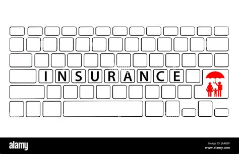 Keyboard With Insurance Wording Insurance Concept Stock Photo Alamy