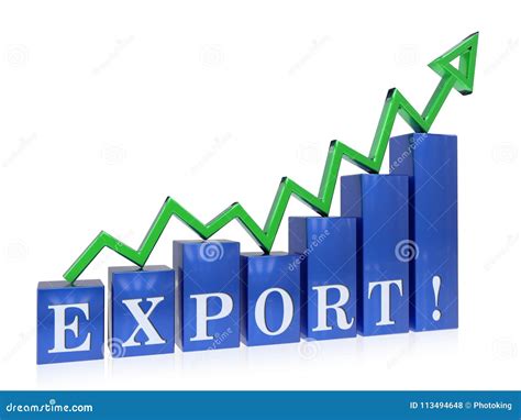 Rising Export Graph Stock Illustration Illustration Of Isolated
