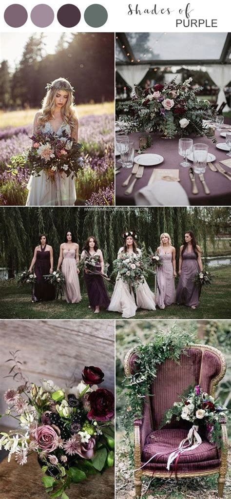 Top 5 Shades Of Purple Wedding Color Ideas