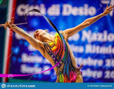 Rhythmic Gymnastics Italian Serie A Championship Editorial Image