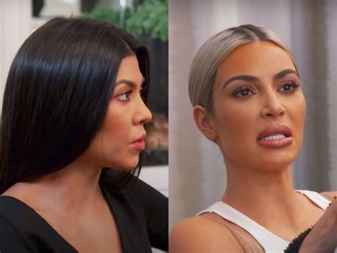 kourtney kardashian admits kim made her cry when she called her the least exciting to look at